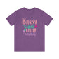 Heather Team Purple Cute Easter Shirt – Bunny Kisses & Easter Wishes Tee for Women | Family Easter Tee