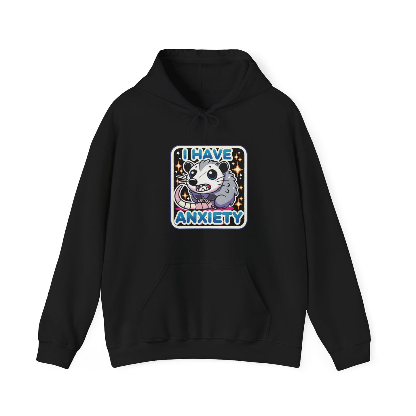 Hoodie I Have Anxiety Hoodie – Funny Opossum Hoodie for Women