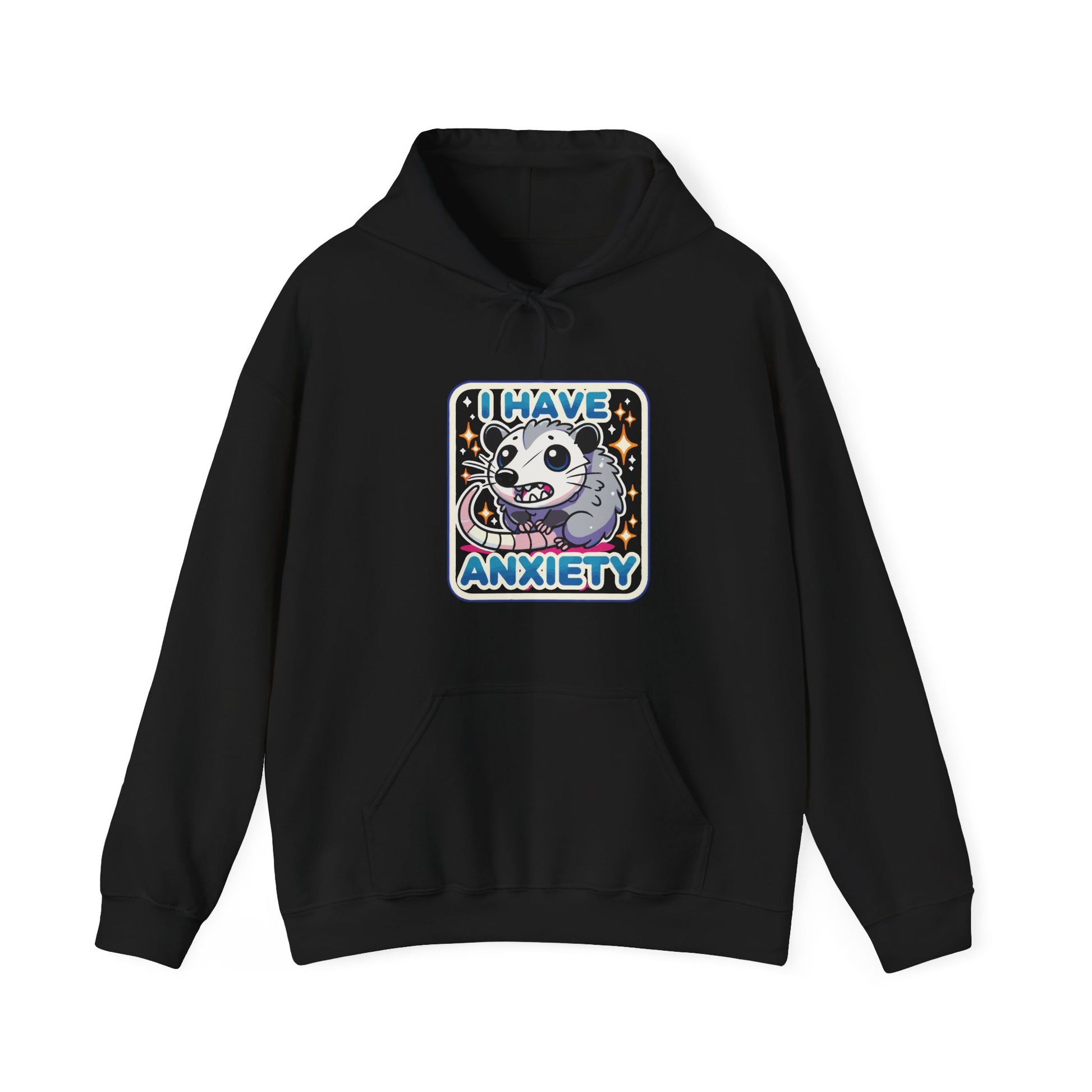 Hoodie I Have Anxiety Hoodie – Funny Opossum Hoodie for Women