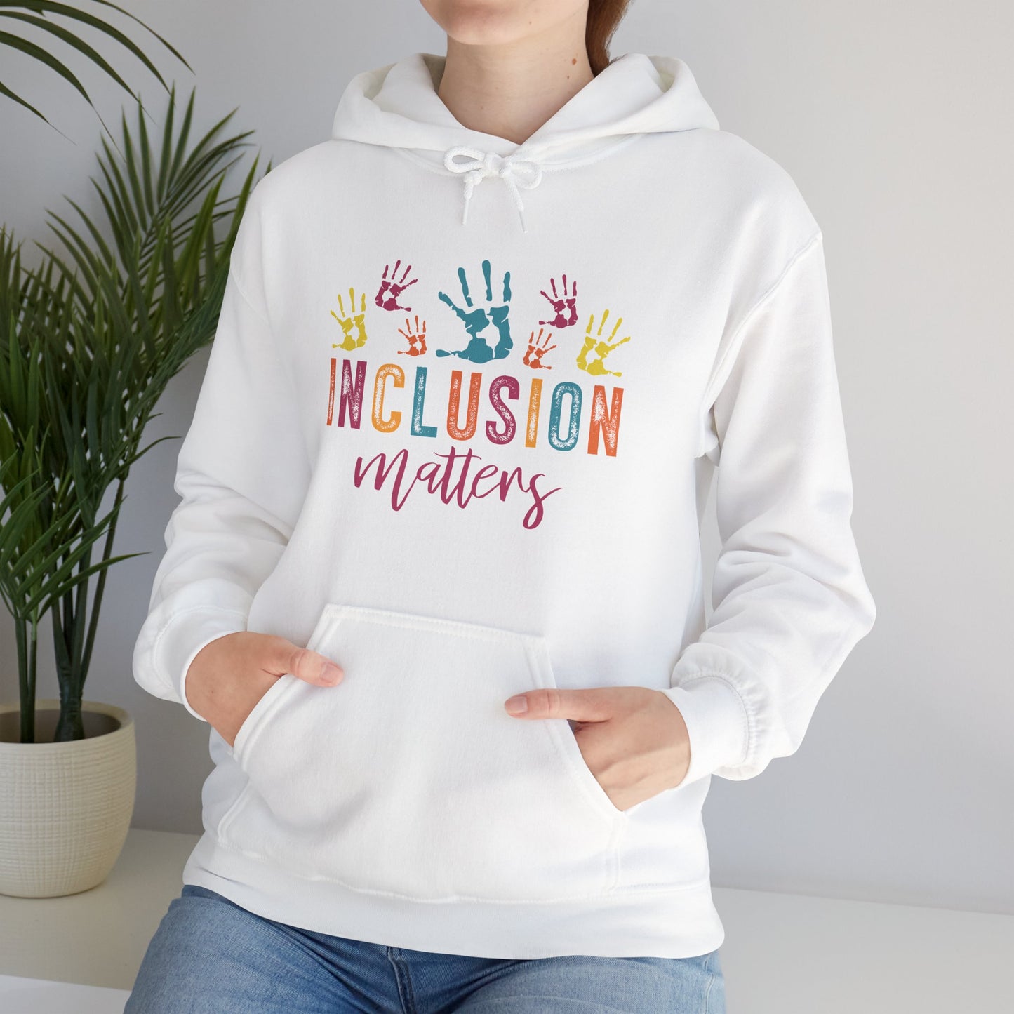 INCLUSION matters Hoodie – Colorful Advocacy Design for Awareness