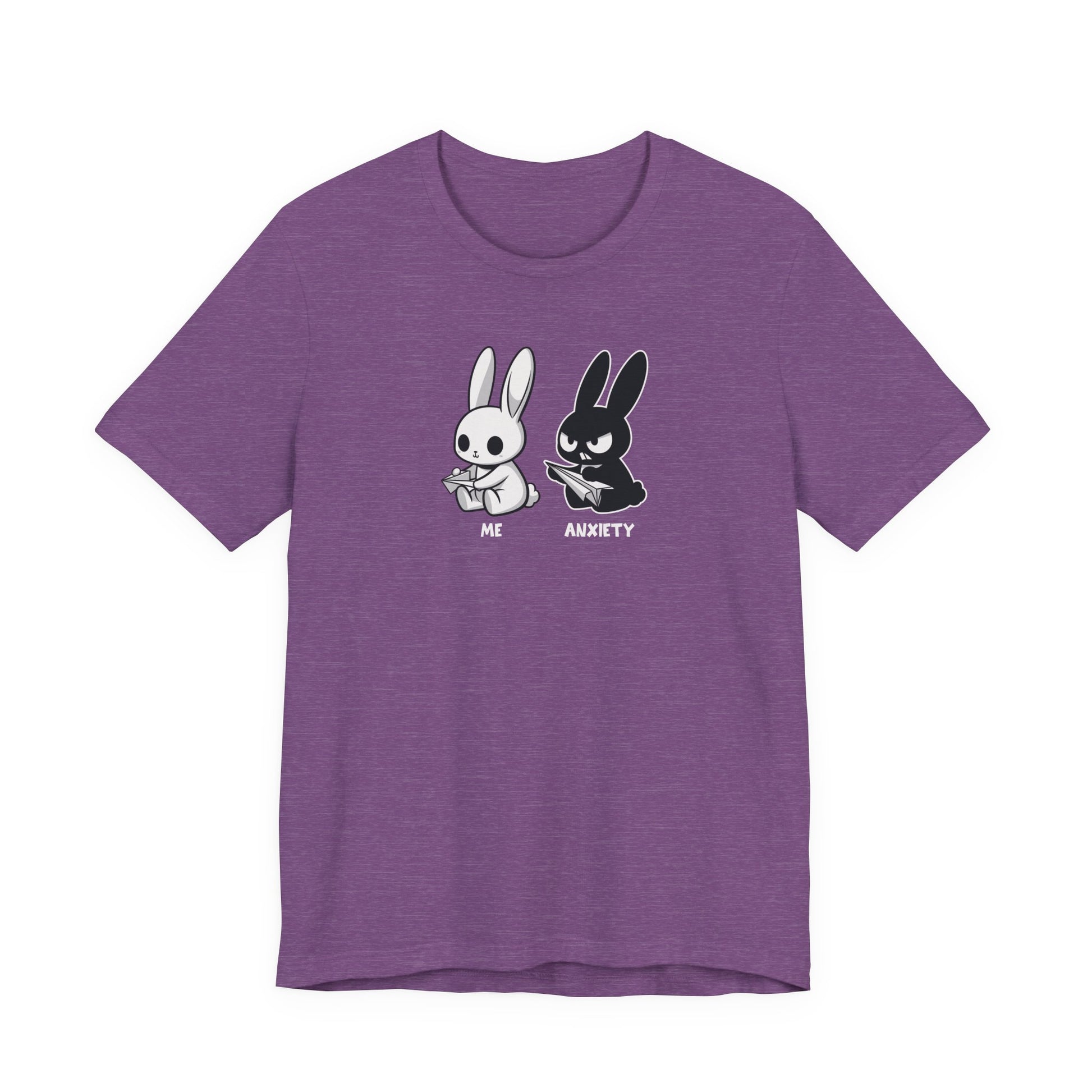 T-Shirt ME vs ANXIETY Rabbit Shirt – Funny Anxiety Shirt for Animal Lovers