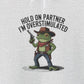 Hoodie Hold On Partner I’m Overstimulated Hoodie – Funny ADHD Frog Hoodie