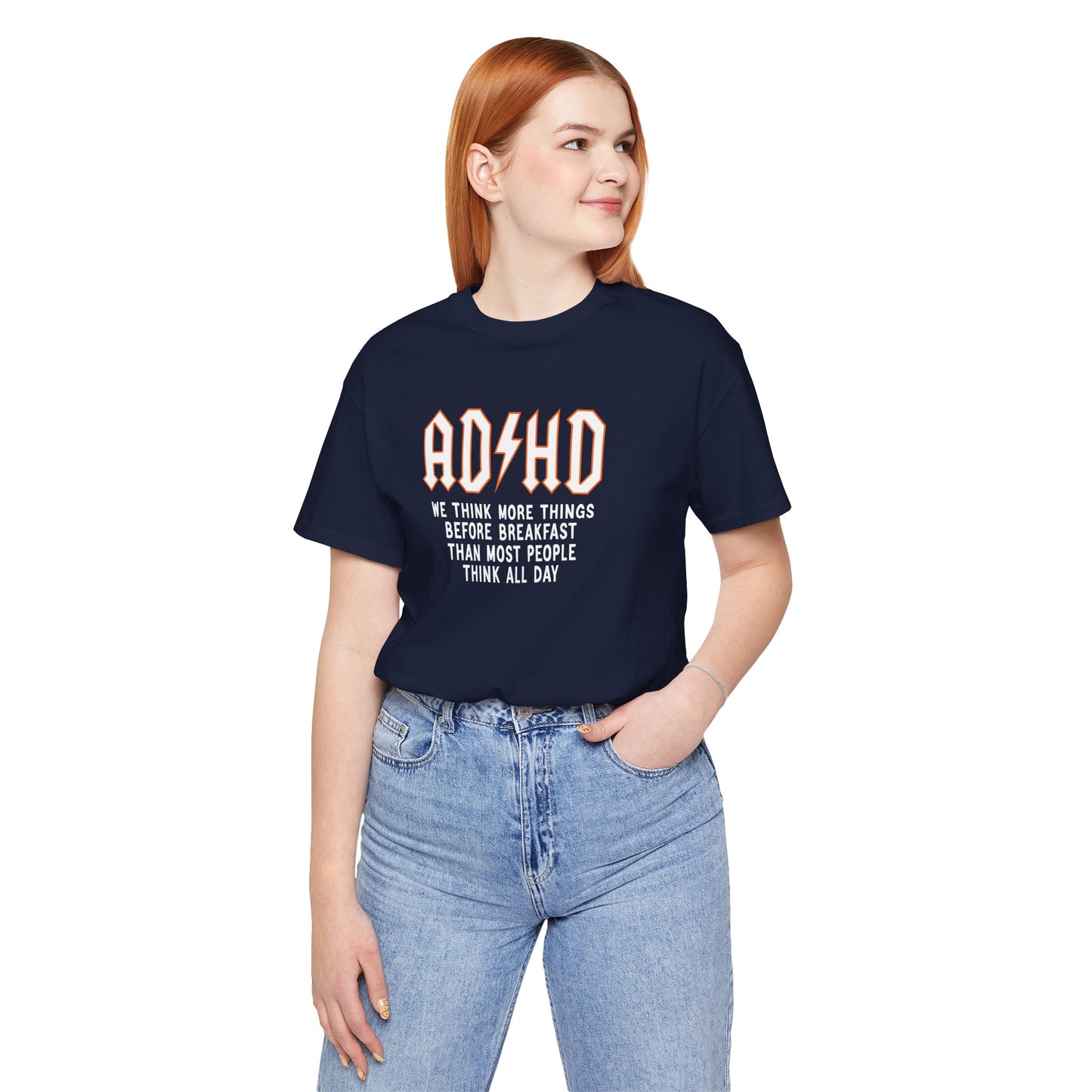 T-Shirt ADHD Lightning Bolt T-Shirt – Bold Funny ADHD Graphic Tee