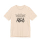 T-Shirt POWERED BY ADHD – Floral ADHD T Shirt for Teens & Adults