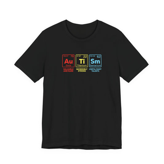 Black Au Ti Sm AUTISM | Autism Element Shirt Periodic Design