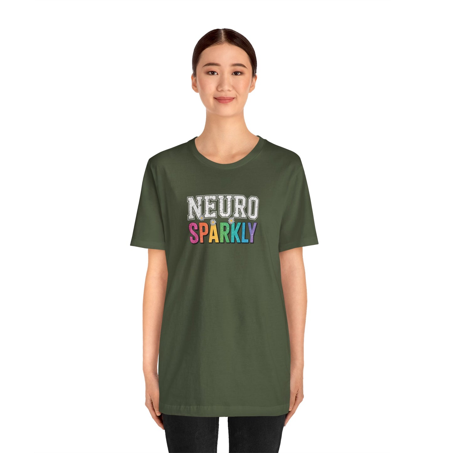 T-Shirt NEURO SPARKLY – Colorful ADHD T Shirt for Women & Young Adults