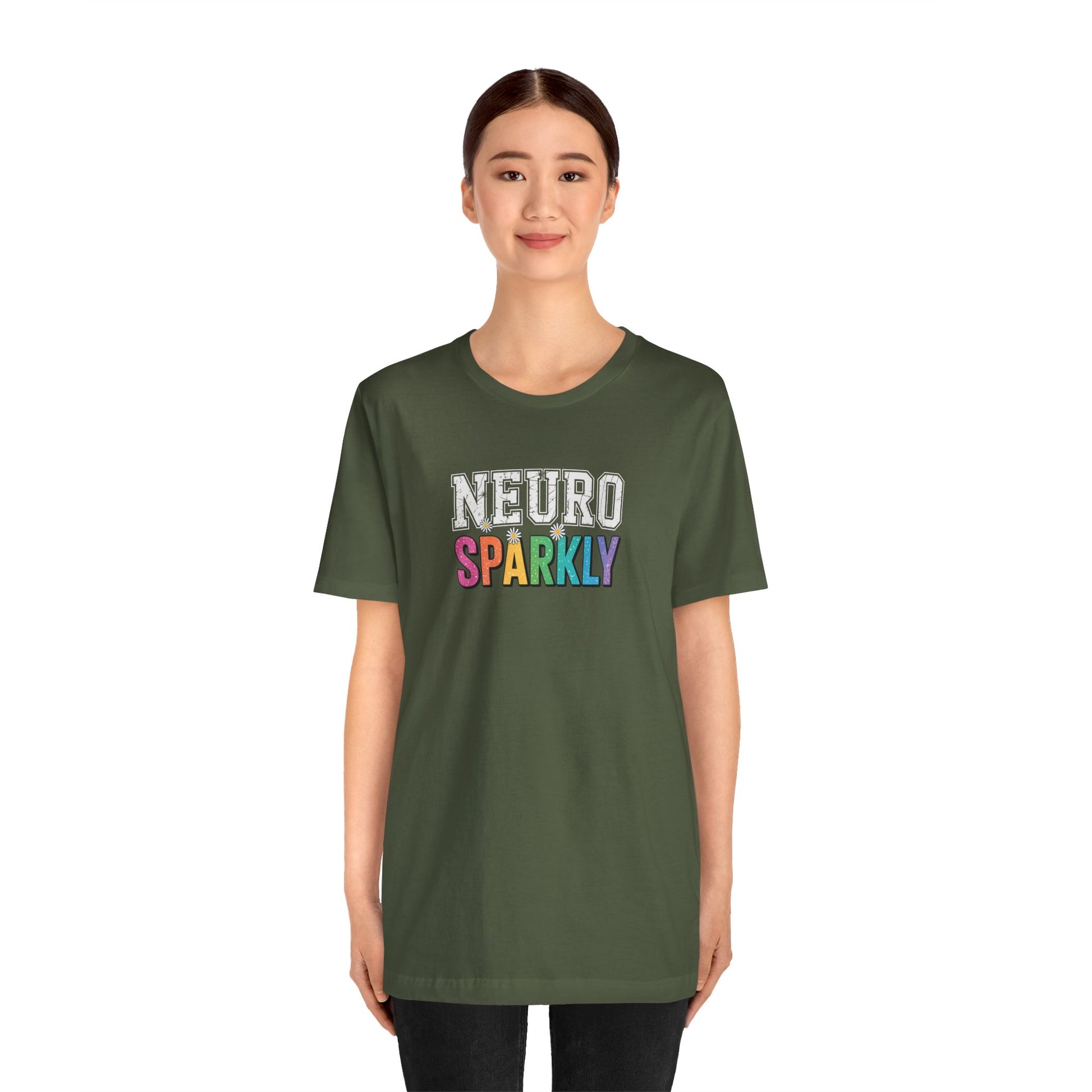 T-Shirt NEURO SPARKLY – Colorful ADHD T Shirt for Women & Young Adults