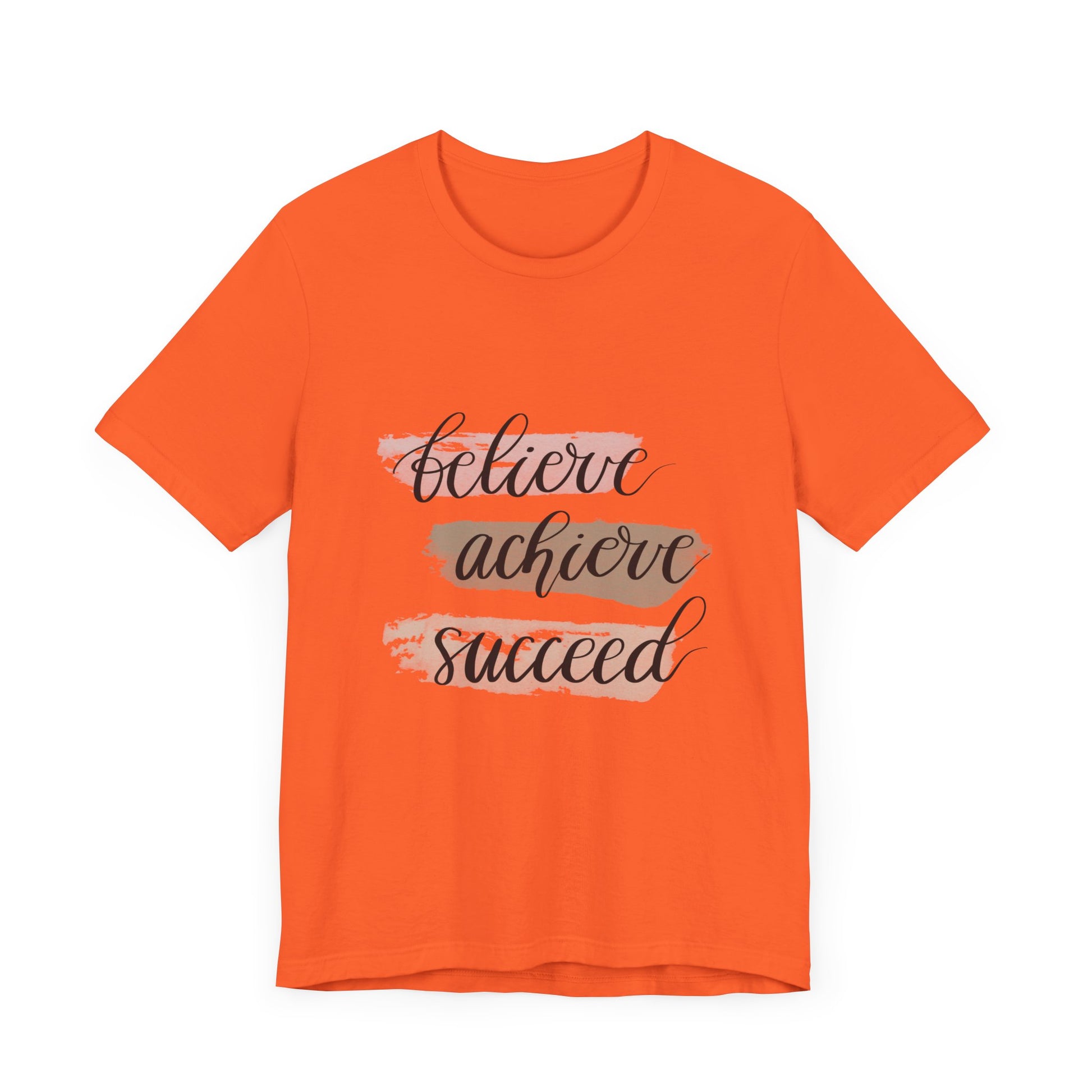 Inspirational T Shirts – Believe Achieve Succeed Tee for Women