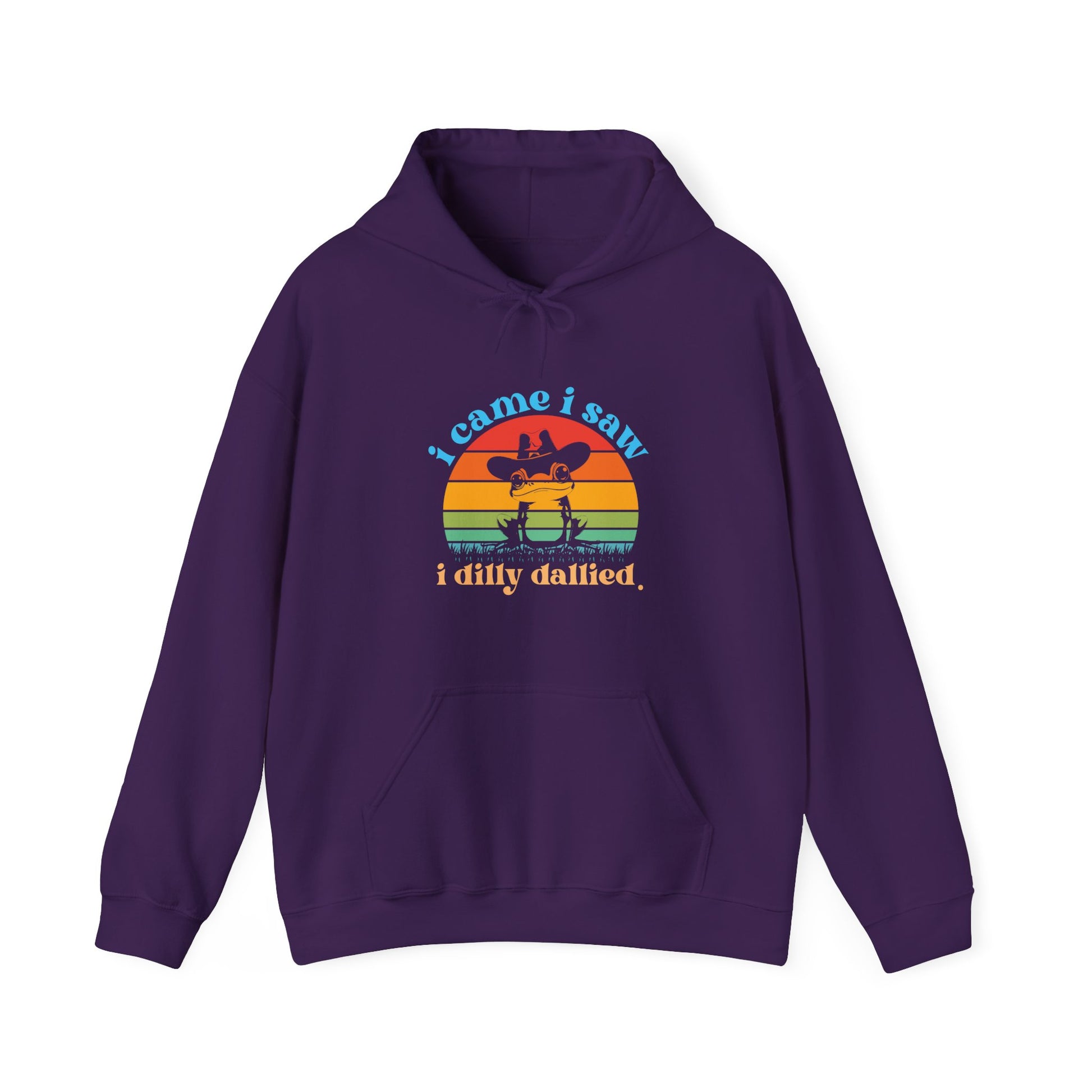 Hoodie i came i saw i dilly dallied Hoodie – Funny ADHD Frog Hoodie