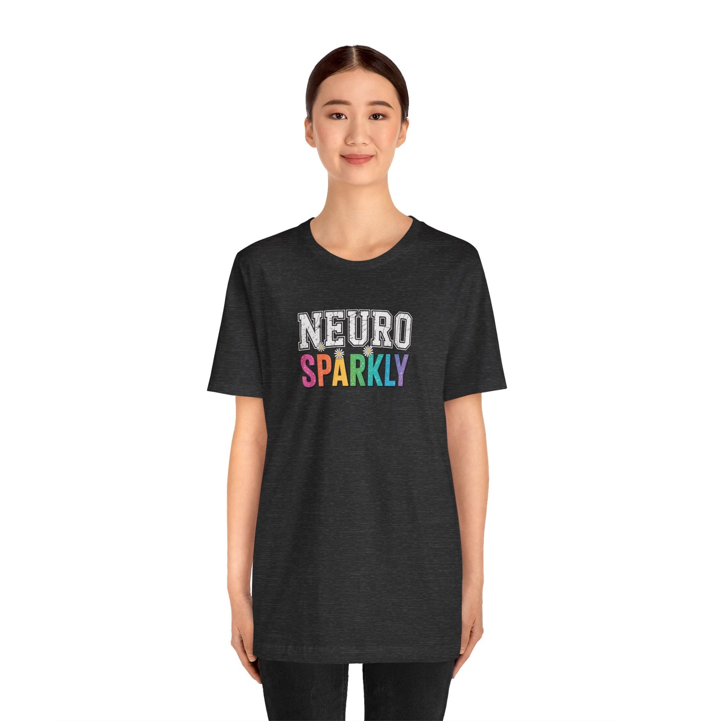 T-Shirt NEURO SPARKLY – Colorful ADHD T Shirt for Women & Young Adults