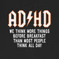 T-Shirt ADHD Lightning Bolt T-Shirt – Bold Funny ADHD Graphic Tee