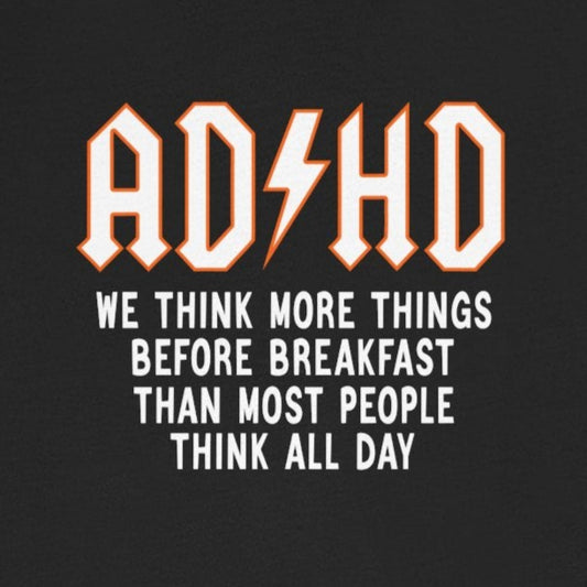 T-Shirt ADHD Lightning Bolt T-Shirt – Bold Funny ADHD Graphic Tee