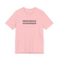 T-Shirt PROFESSIONAL OVERTHINKER T-Shirt – Funny Minimalist Typography Tee