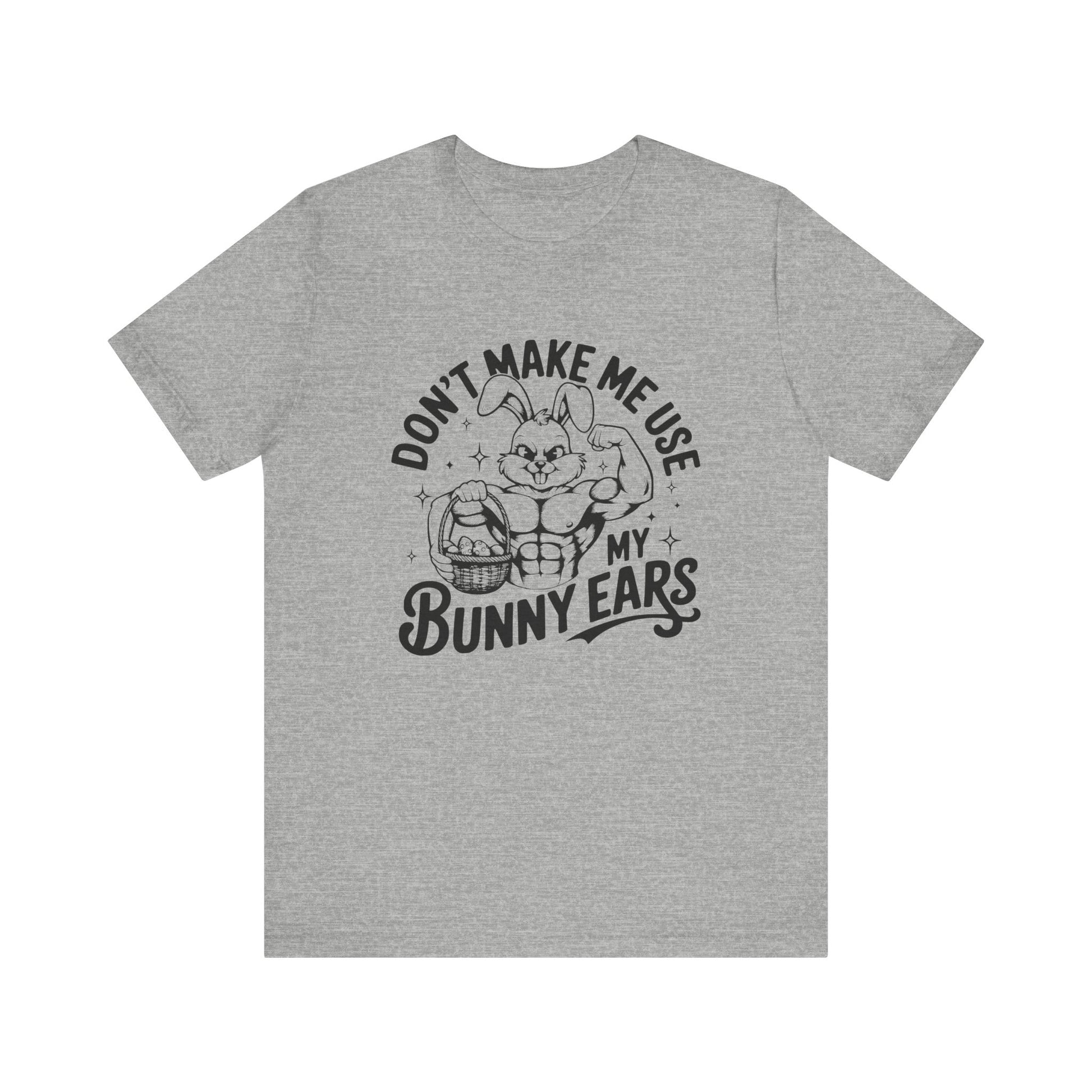 Athletic Heather Easter Fitness Shirt – Bunny Gains No Days Off Unisex Tee