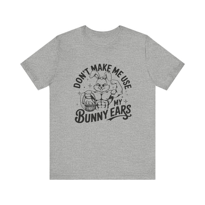 Athletic Heather Easter Fitness Shirt – Bunny Gains No Days Off Unisex Tee