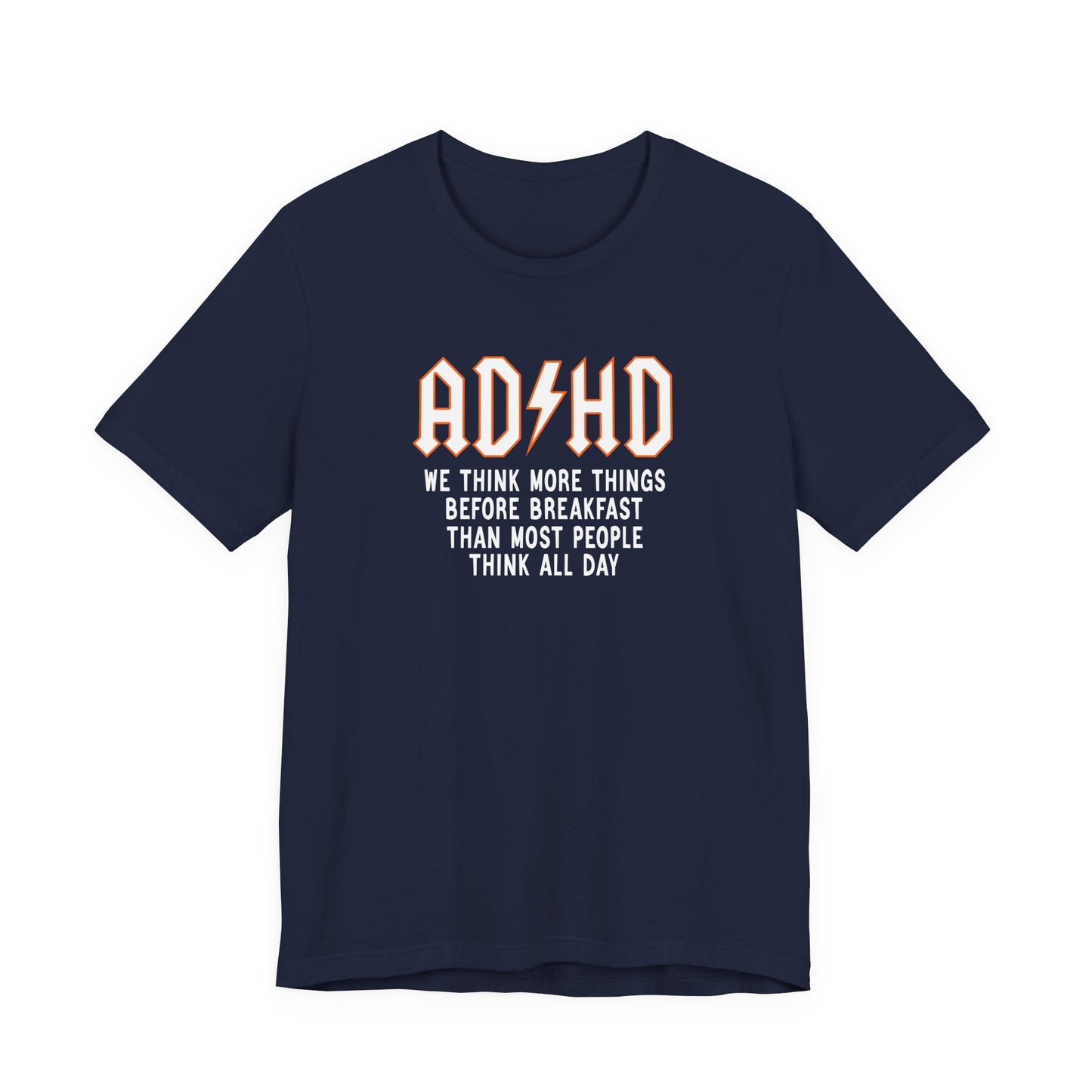 T-Shirt ADHD Lightning Bolt T-Shirt – Bold Funny ADHD Graphic Tee