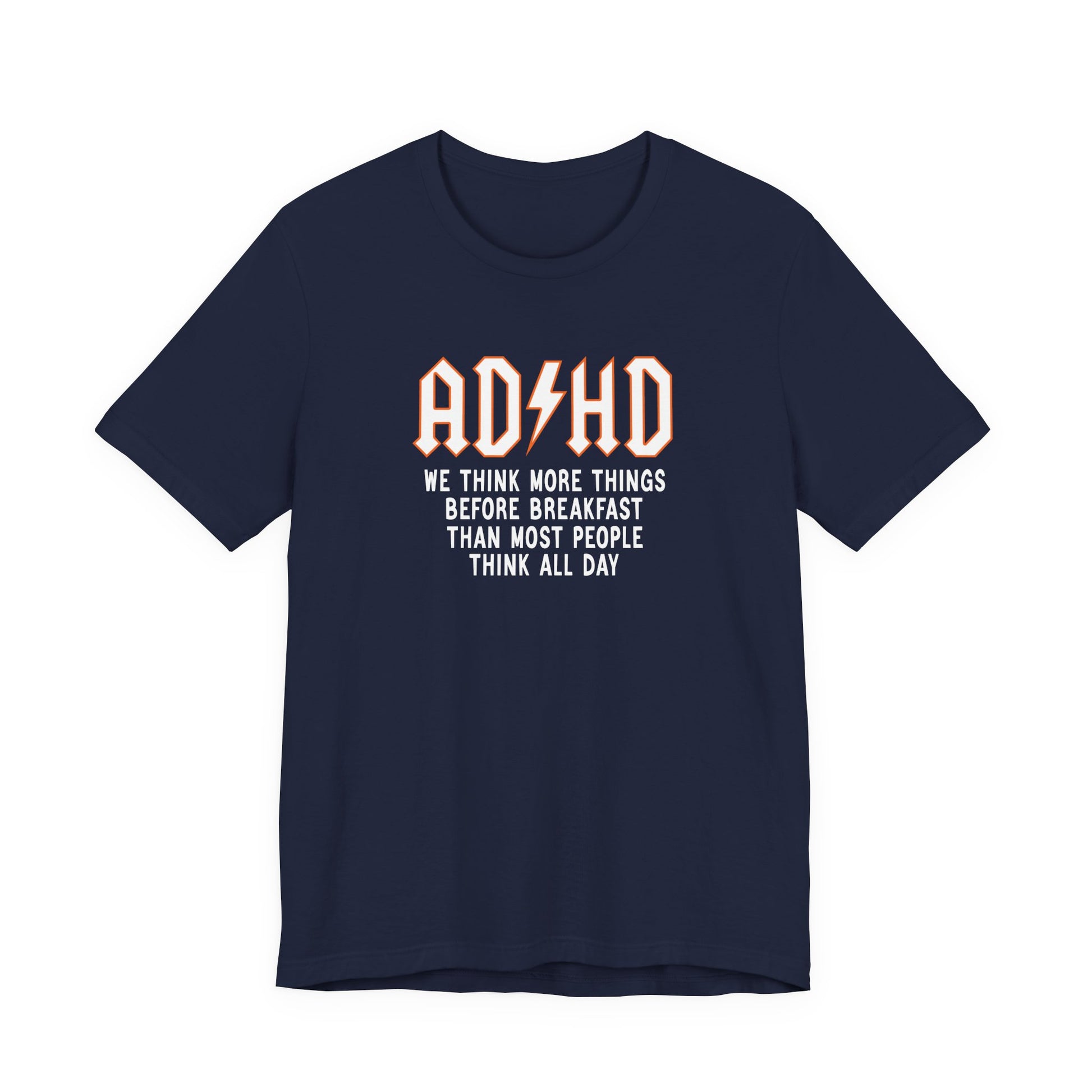 T-Shirt ADHD Lightning Bolt T-Shirt – Bold Funny ADHD Graphic Tee