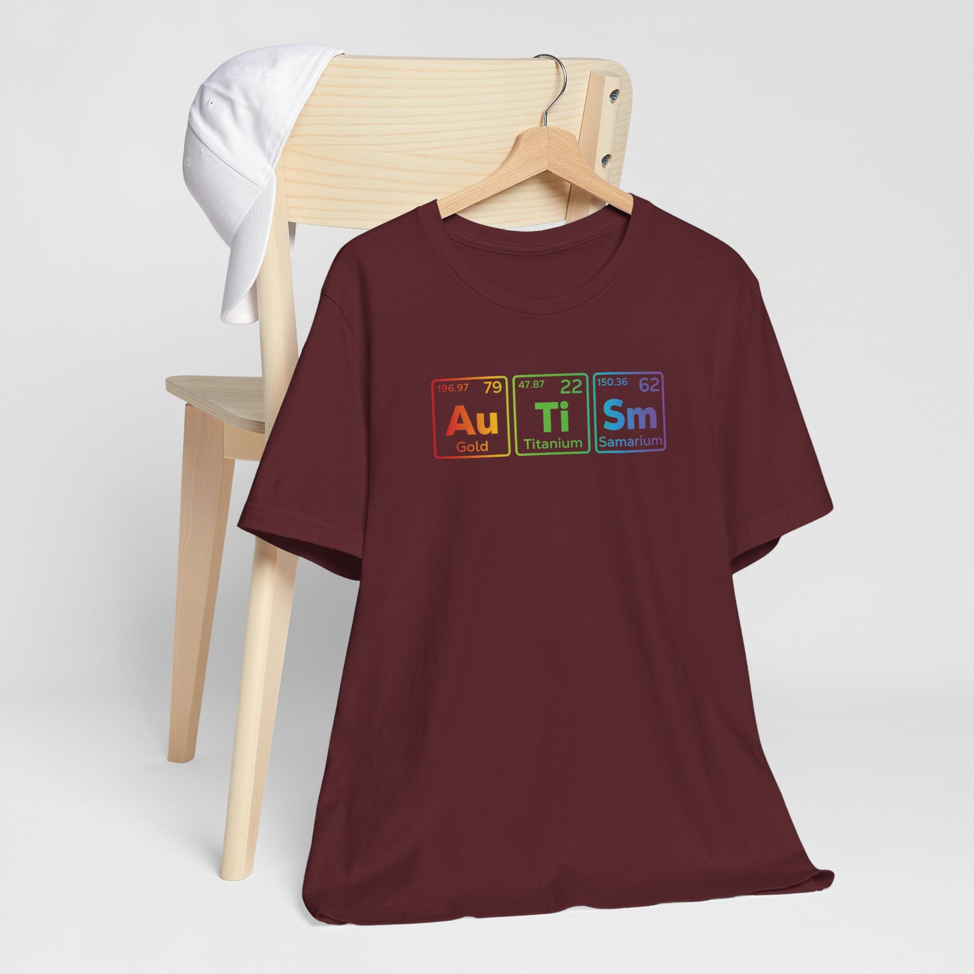 T-Shirt Au Ti Sm AUTISM | Subtle Periodic Autism Awareness T‑Shirt