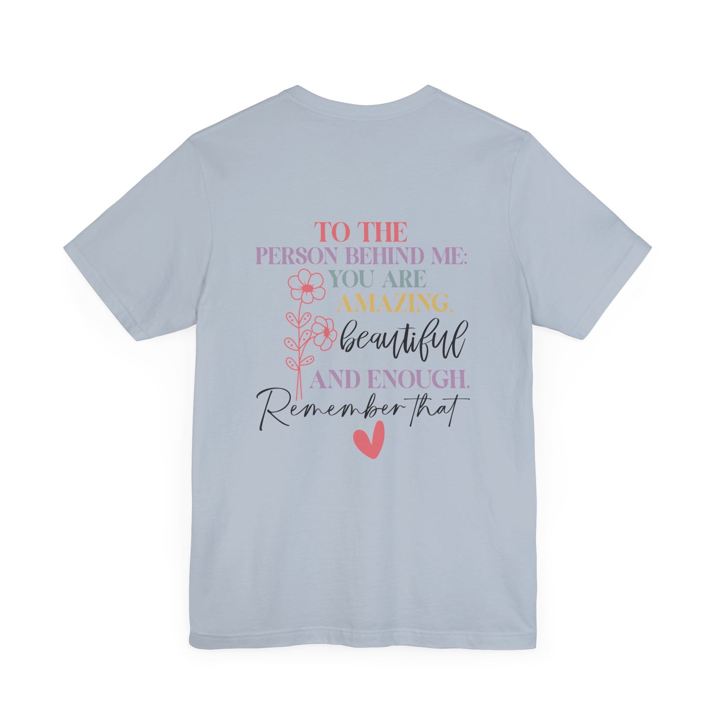 You Matter – Light Blue You Matter T Shirt with Back Print for Mental Health