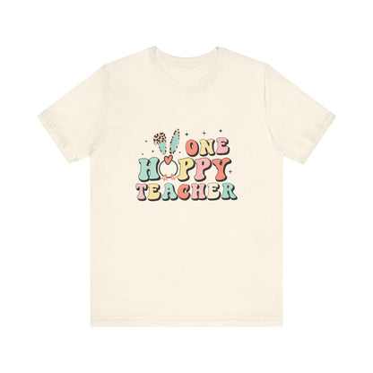 T-Shirt Teacher Easter Shirt – One Hoppy Teacher Bunny Tee