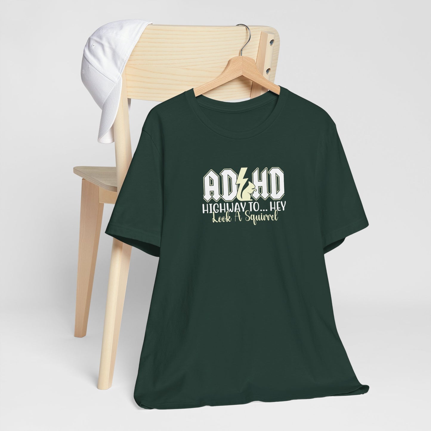 T-Shirt HIGHWAY TO... HEY Look A Squirrel ADHD T Shirt – Funny ADHD Tshirt