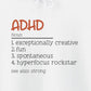 ADHD (Noun) Definition – Funny ADHD Hoodie with Positive Traits