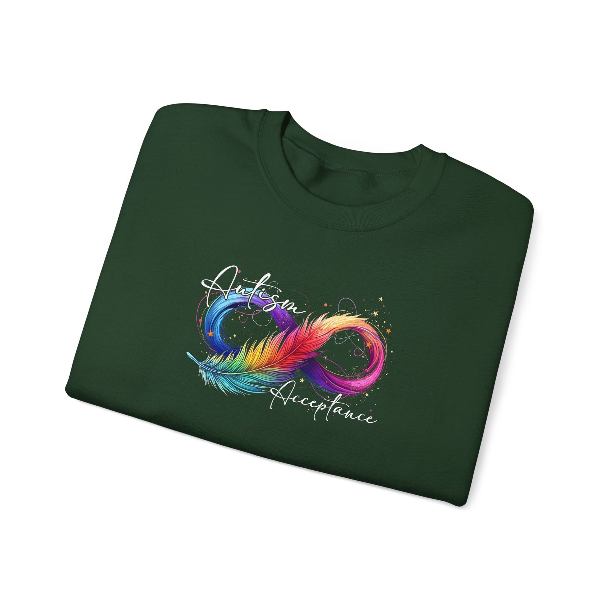 Sweatshirt Autism Acceptance Sweatshirt with Neurodiversity Symbol