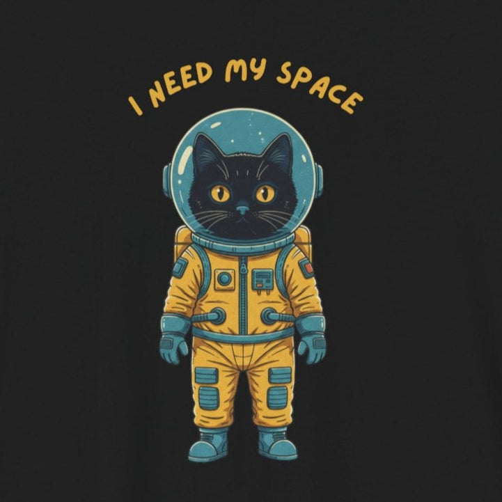 T-Shirt I Need My Space Cat Shirt – Funny Astronaut Cat Graphic Tee