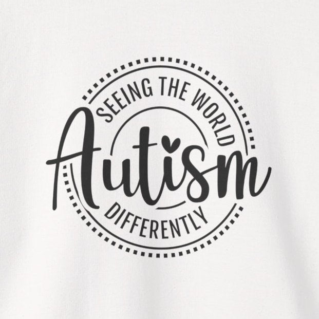 Sweatshirt Seeing the World Differently Autism Sweatshirt for Women & Teens