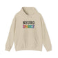 NEURO SPARKLY Autism Hoodie – Bold Varsity Floral Graphic Hoodie