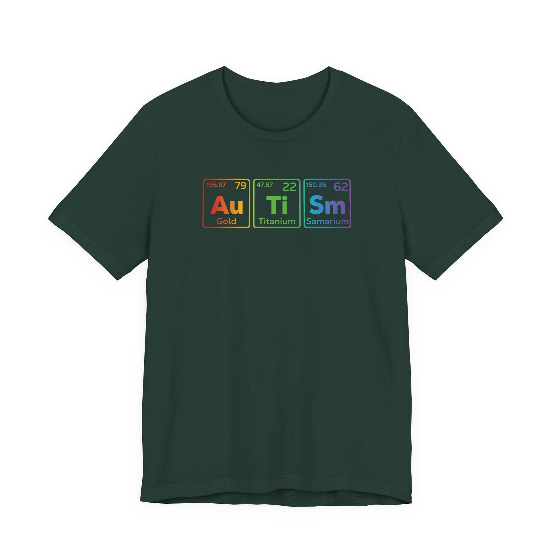 T-Shirt Au Ti Sm AUTISM | Subtle Periodic Autism Awareness T‑Shirt