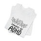 T-Shirt POWERED BY ADHD – Floral ADHD T Shirt for Teens & Adults