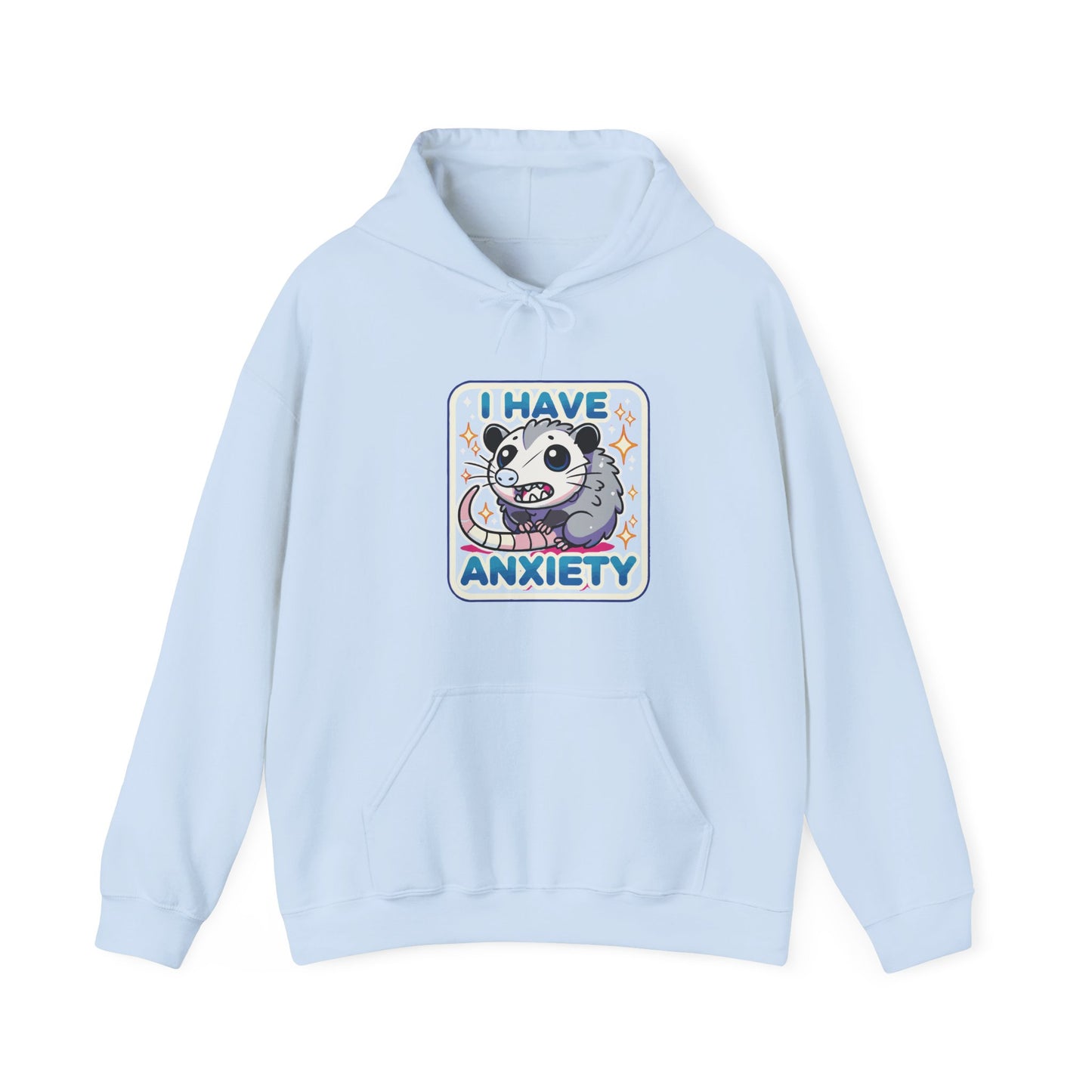 Hoodie I Have Anxiety Hoodie – Funny Opossum Hoodie for Women