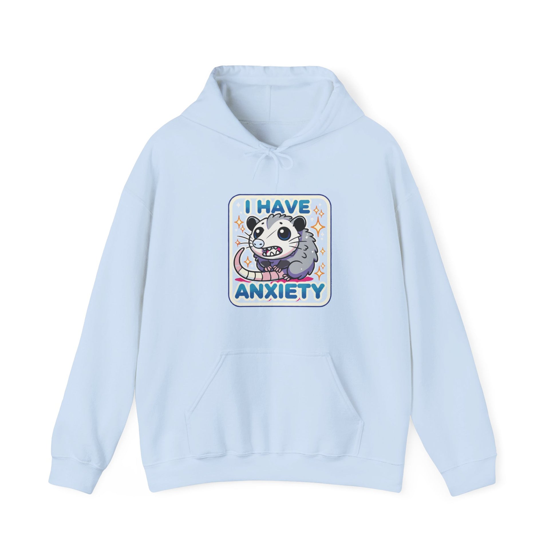 Hoodie I Have Anxiety Hoodie – Funny Opossum Hoodie for Women