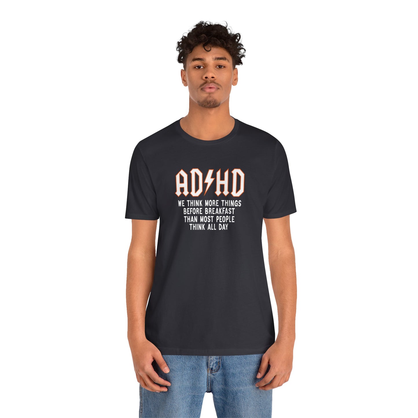 T-Shirt ADHD Lightning Bolt T-Shirt – Bold Funny ADHD Graphic Tee