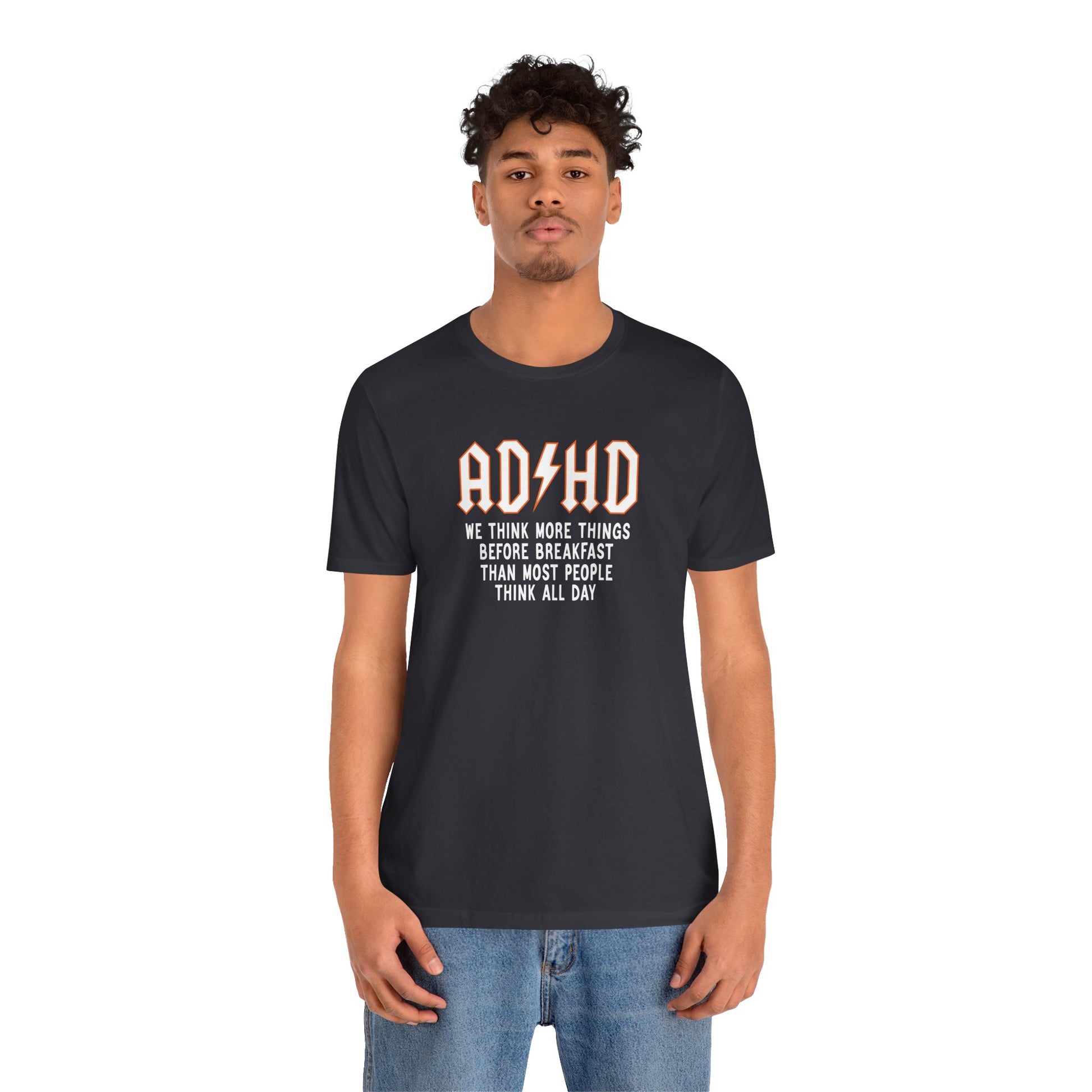 T-Shirt ADHD Lightning Bolt T-Shirt – Bold Funny ADHD Graphic Tee