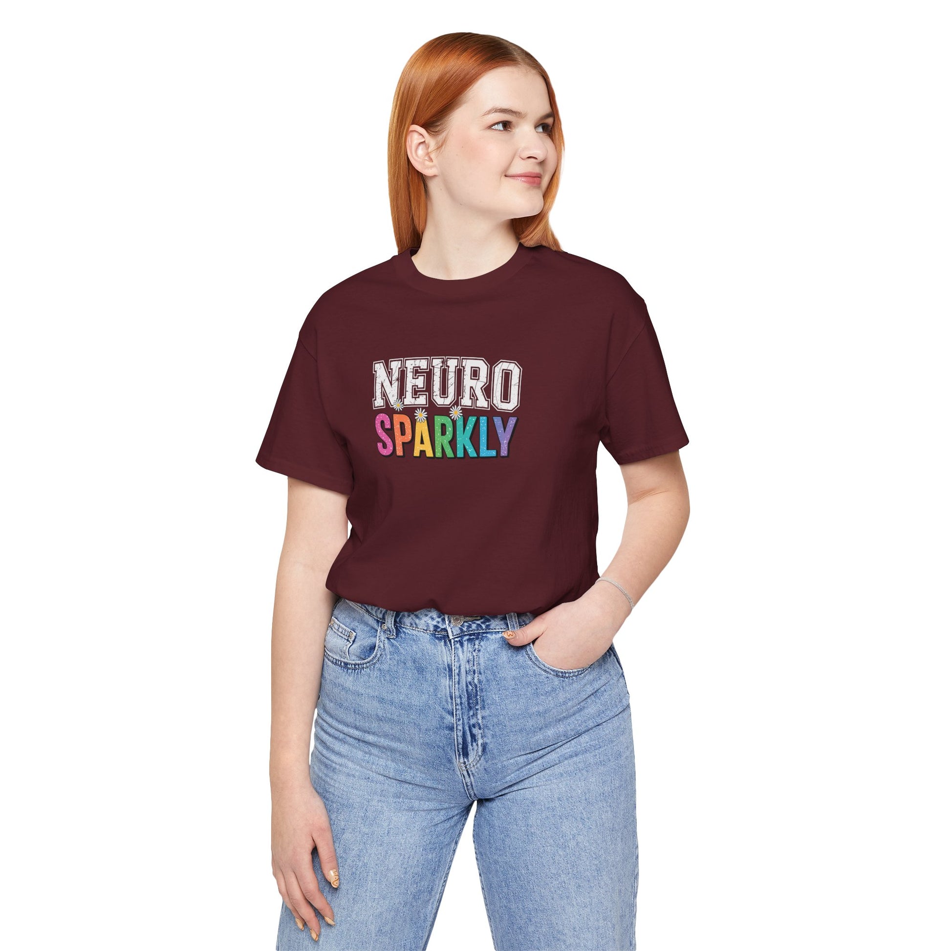 T-Shirt NEURO SPARKLY – Colorful ADHD T Shirt for Women & Young Adults