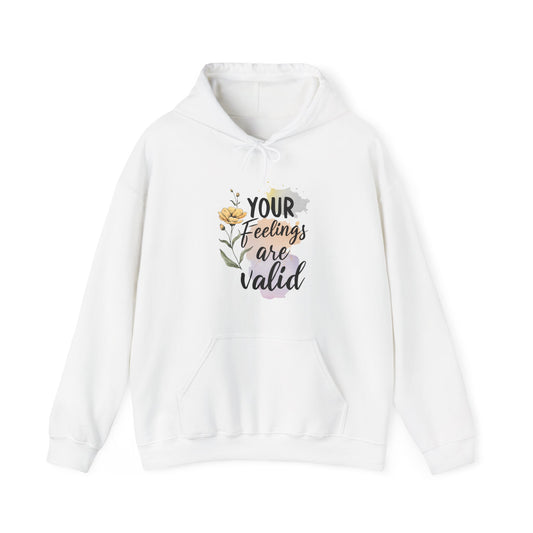 Your Feelings Are Valid – Suicide Awareness Hoodie for Women