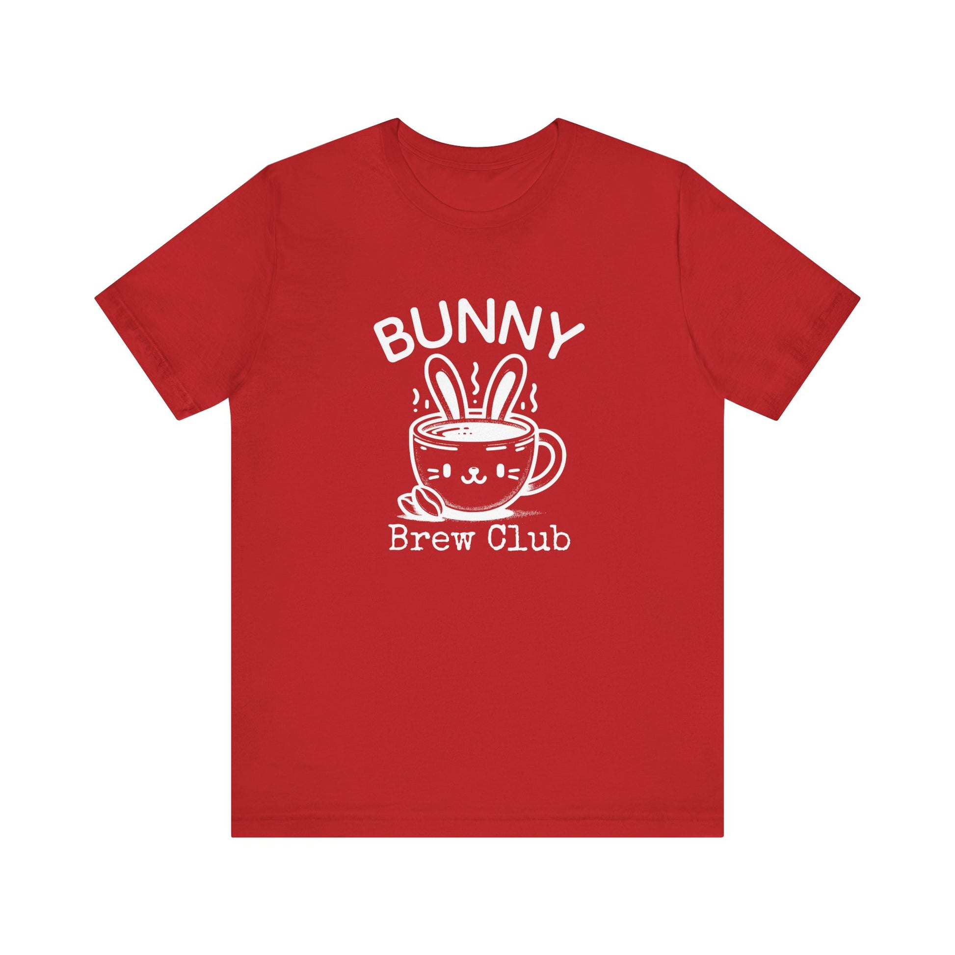 Red Coffee Easter Shirt – Bunny Brew Club Funny Easter Tee for Women