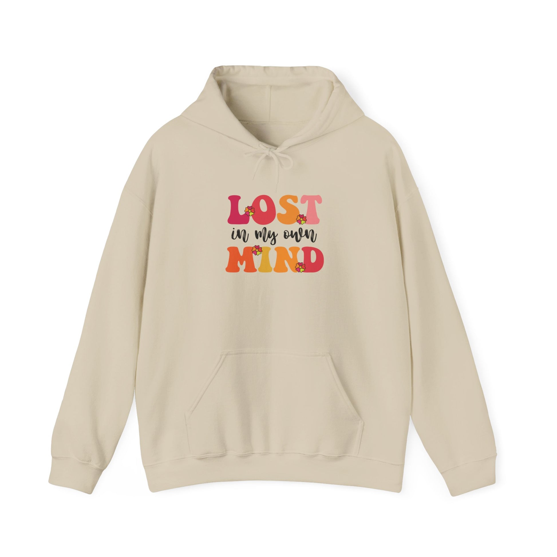 Hoodie LOST in my own MIND Hoodie – Retro ADHD Graphic Hoodie