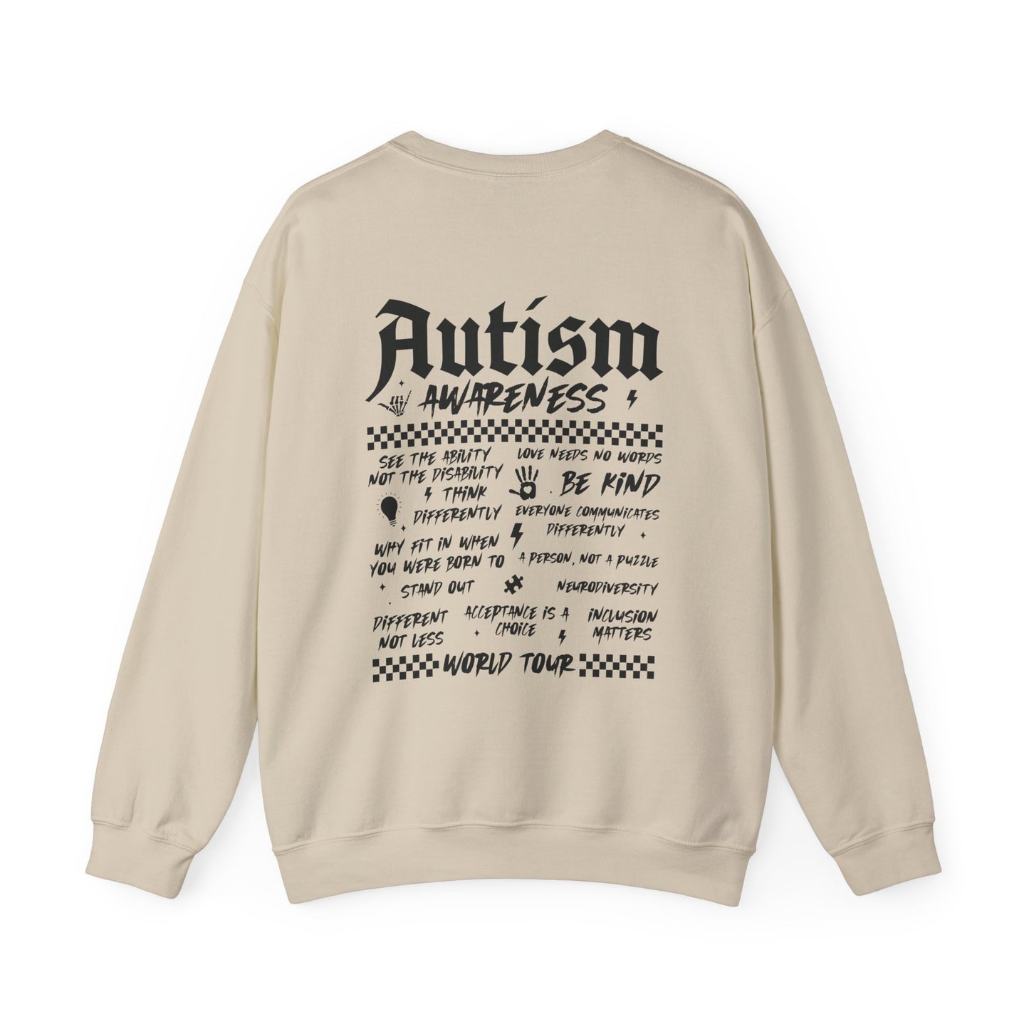 Sweatshirt Autism Awareness World Tour Statement Autism Sweatshirt