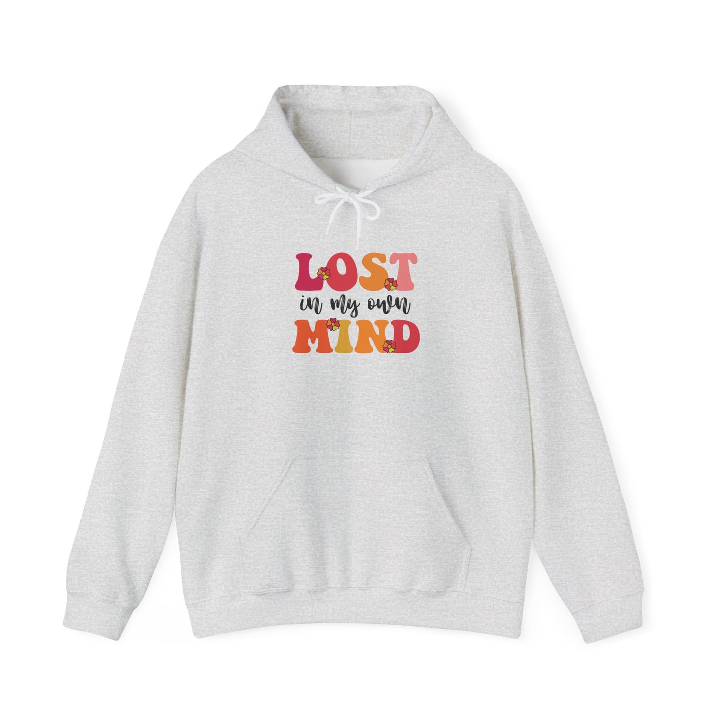 Hoodie LOST in my own MIND Hoodie – Retro ADHD Graphic Hoodie