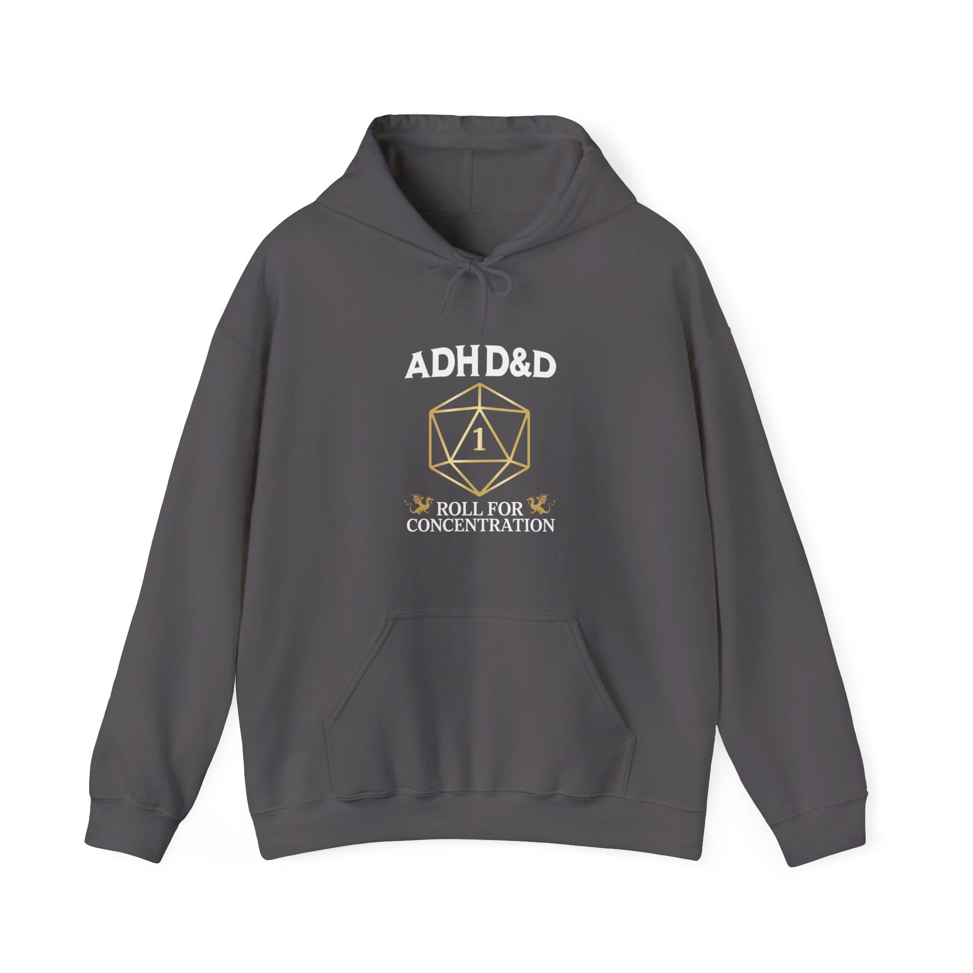 Hoodie ADHD&D Roll for Concentration Hoodie – Funny ADHD Graphic Hoodie