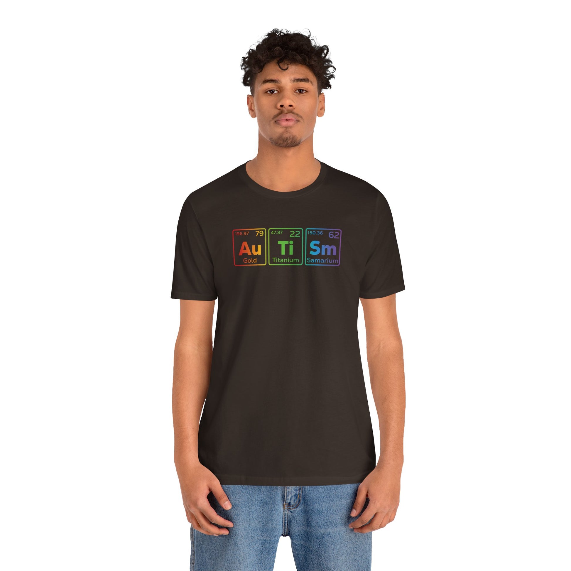 T-Shirt Au Ti Sm AUTISM | Subtle Periodic Autism Awareness T‑Shirt