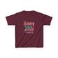 Maroon Bunny Kisses & Easter Wishes Kids Easter Shirt | Cute Easter Tee