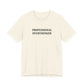 T-Shirt PROFESSIONAL OVERTHINKER T-Shirt – Funny Minimalist Typography Tee