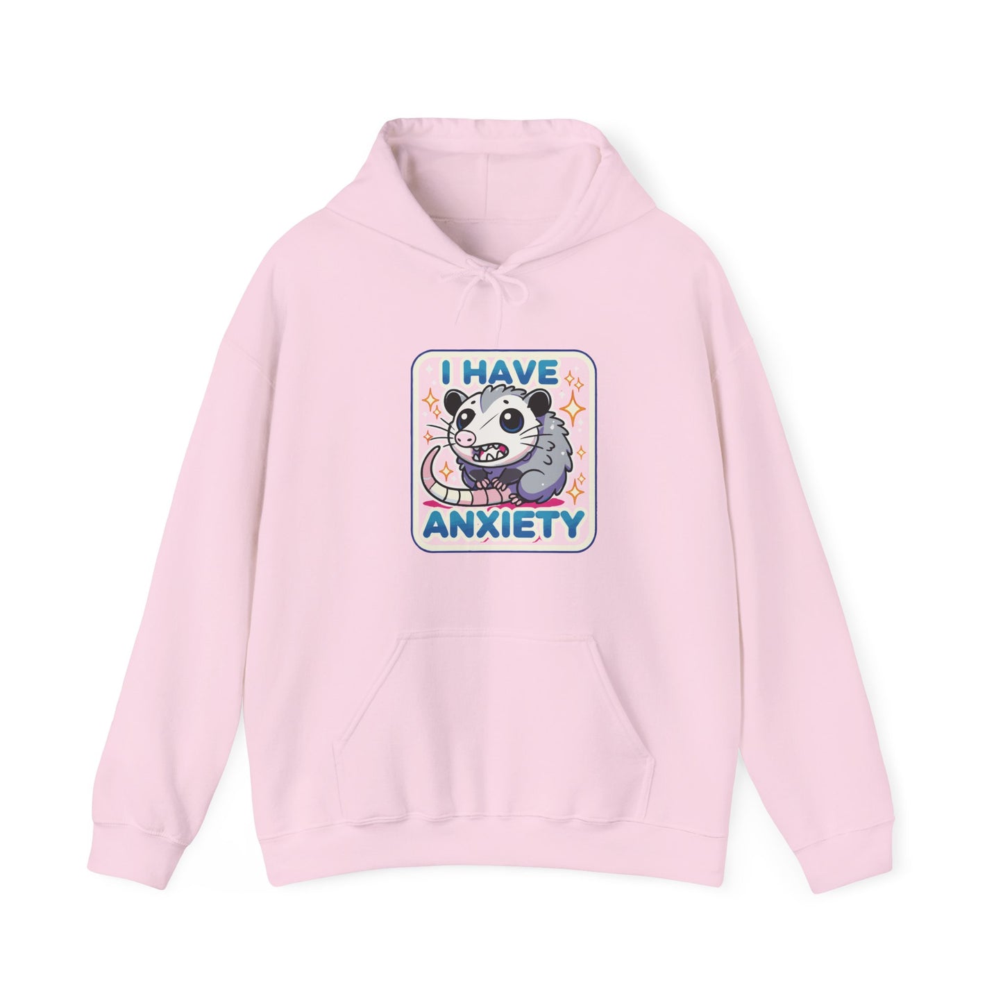 Hoodie I Have Anxiety Hoodie – Funny Opossum Hoodie for Women