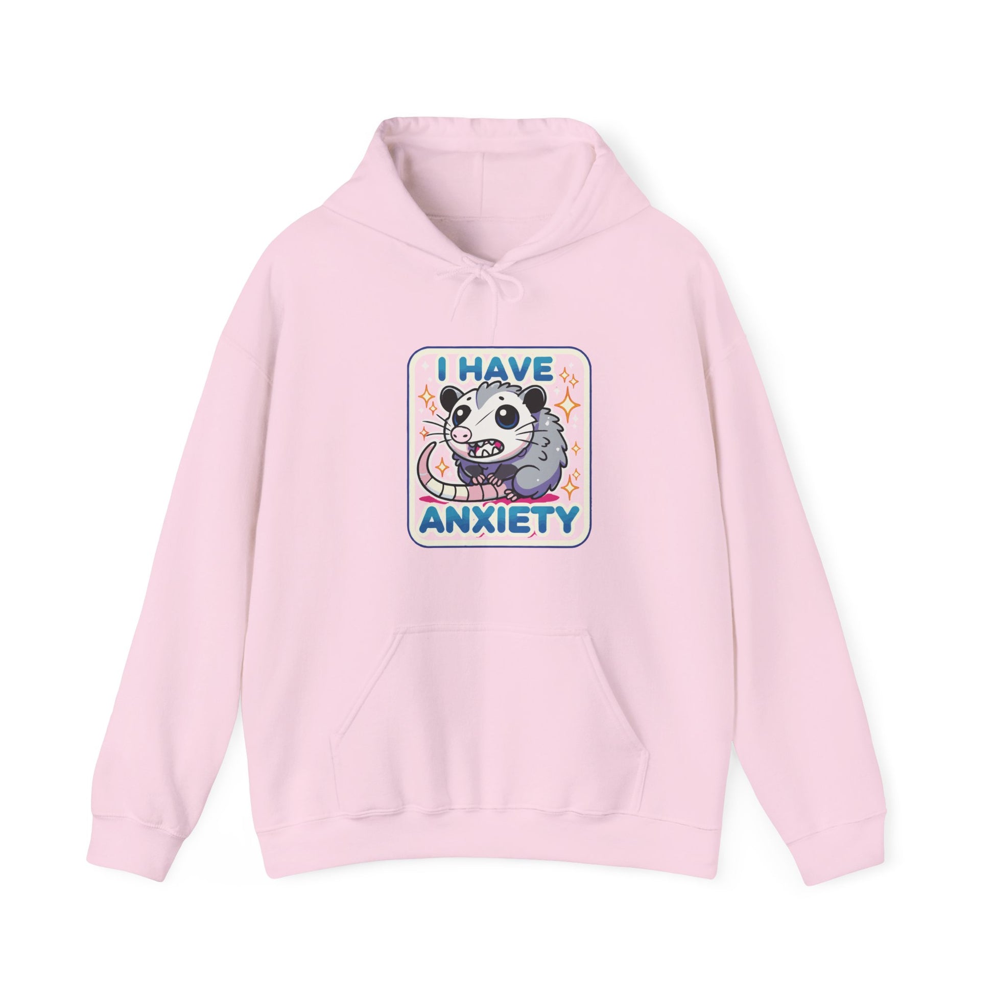 Hoodie I Have Anxiety Hoodie – Funny Opossum Hoodie for Women