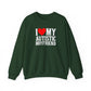 Sweatshirt I Love My Autistic Boyfriend Autism Sweatshirt for Women