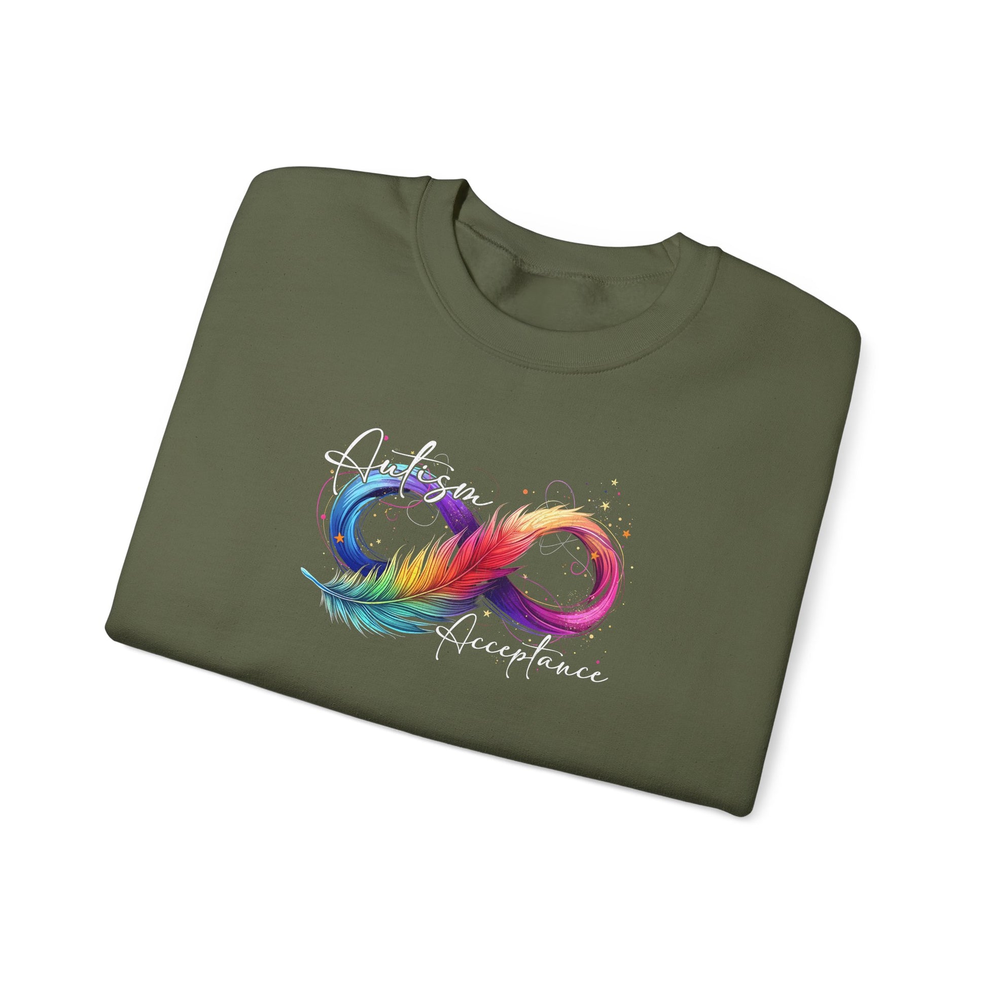 Sweatshirt Autism Acceptance Sweatshirt with Neurodiversity Symbol